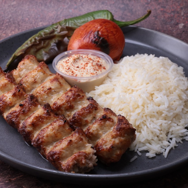 Chicken Lule Kebob Plate